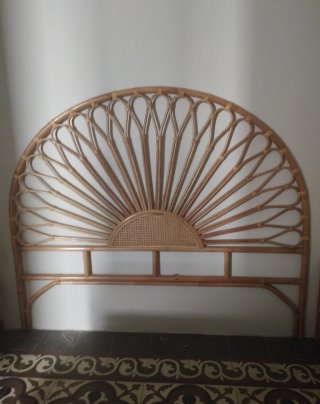 Cabecero Cama Bambú y Mimbre 150cm