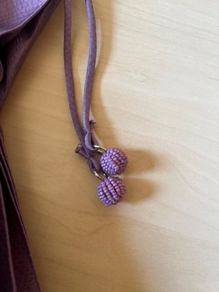 Vestido Farm Morado Plisado