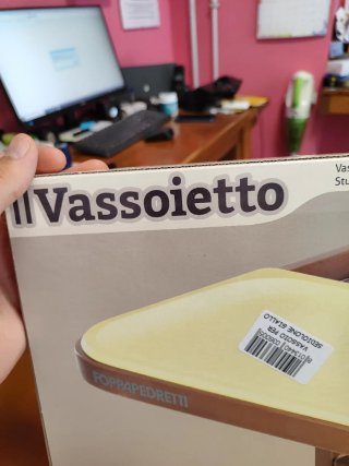 Vassoio Foppapedretti per seggiolone giallo