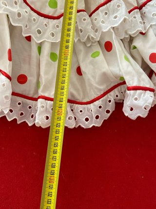 76.-Vestido Flamenca Volantes Lunares