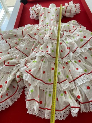 76.-Vestido Flamenca Volantes Lunares