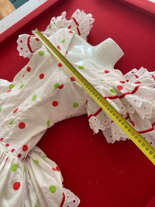 76.-Vestido Flamenca Volantes Lunares