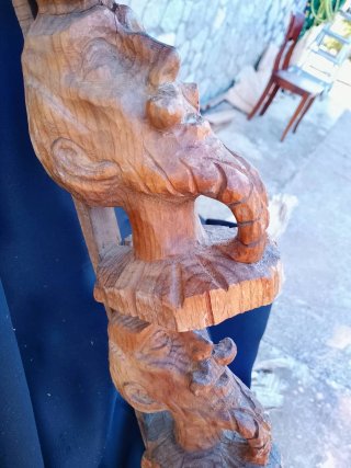 Talla Artesanal Cervantes.Pieza Única.Arte popular