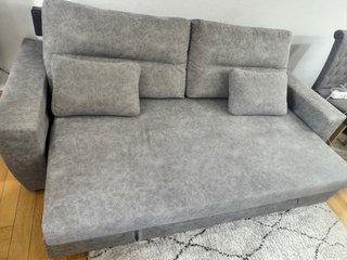 Sofá Cama Gris Tela