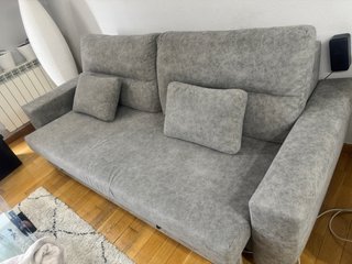 Sofá Cama Gris Tela