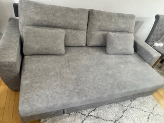 Sofá Cama Gris Tela