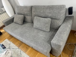 Sofá Cama Gris Tela