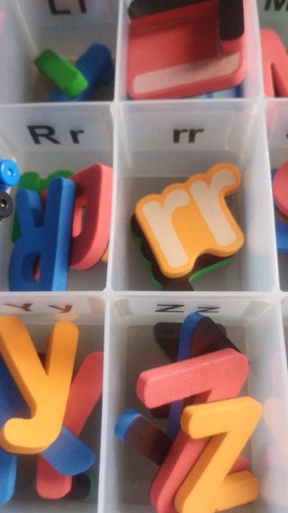 Juego letras y números magnéticos imantados