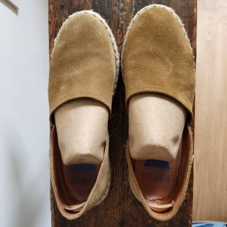 Alpargatas Ante Andrés Machado Beige/Marrón