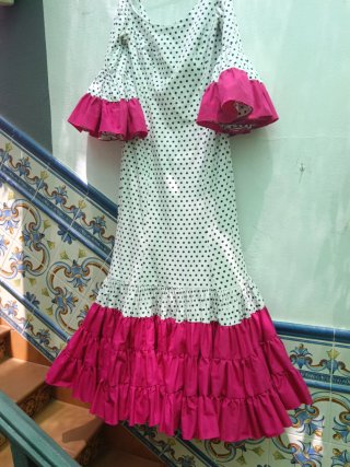Traje Flamenca Gitana Lunares Talla L/XL