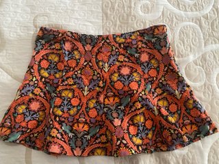 Falda Flores Zara