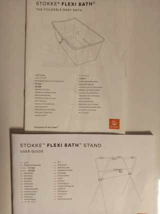 Flexi bath Stokke. Bañera, patas y hamaca Beaba.