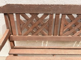 Banco de jardín de madera maciza – Funcional – 20