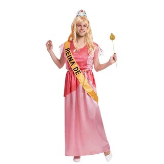 Disfraz Reina Rosa Talla Única M/L