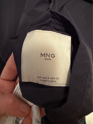 Chaqueta de cuero reversible negra