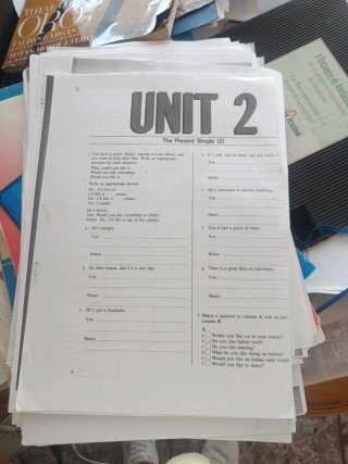 Ejercicios de inglés,del tema 1 hecho los demás no