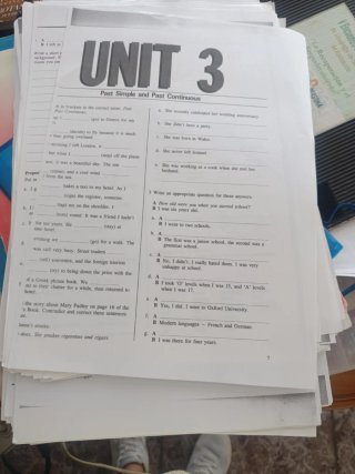 Ejercicios de inglés,del tema 1 hecho los demás no