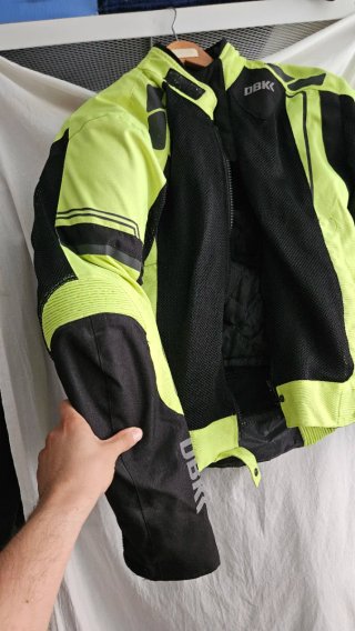 Chaqueta de moto DBK fluorescente