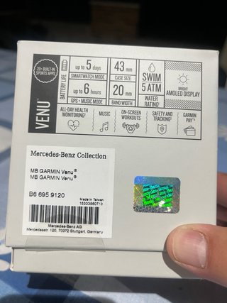 Garmin Venu Edición Mercedes-Benz