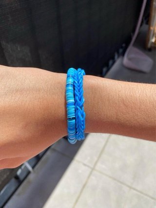 Conjunto de 2 pulseras azules