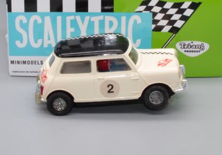 Scalextric Mini Cooper C-45 Blanco Exin