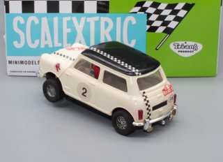Scalextric Mini Cooper C-45 Blanco Exin