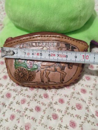 Monedero cuero artesanal Filipinas