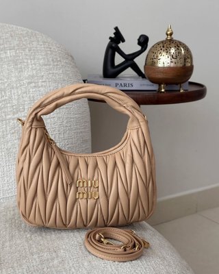 Bolso Miu Miu Beige Dorado