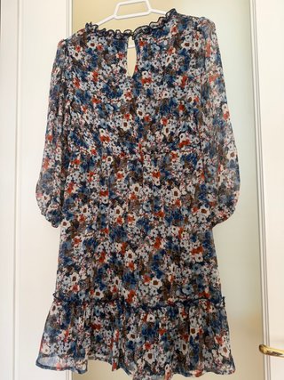 Vestido gasa estampado floral corto MARCA AMERICAN