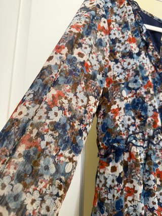 Vestido gasa estampado floral corto MARCA AMERICAN