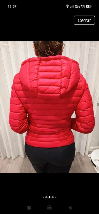 Plumífero Tommy Hilfiger Rojo Talla XS