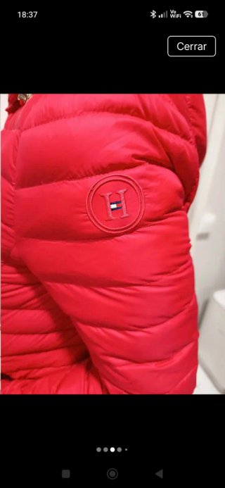 Plumífero Tommy Hilfiger Rojo Talla XS