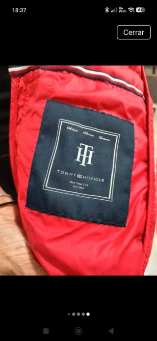 Plumífero Tommy Hilfiger Rojo Talla XS