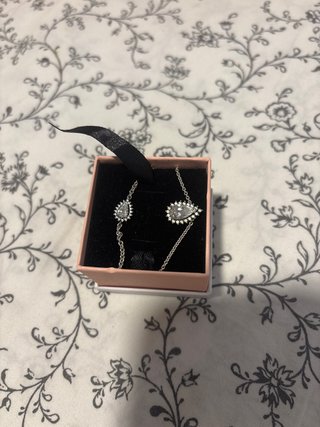 Conjunto Collar y Pulsera Pandora Plata