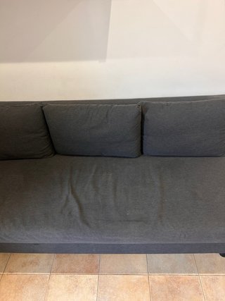 Sofá Cama Ikea Gris Tela