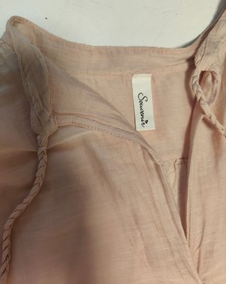 Blusa Souvenir rosa antico con nappe