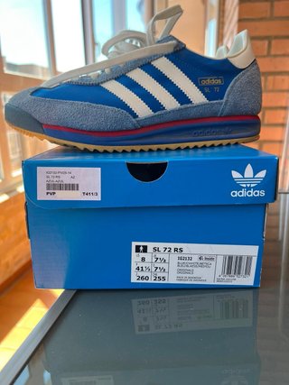 Zapatillas Adidas Hombre Azul/Gris talla 41 1/3