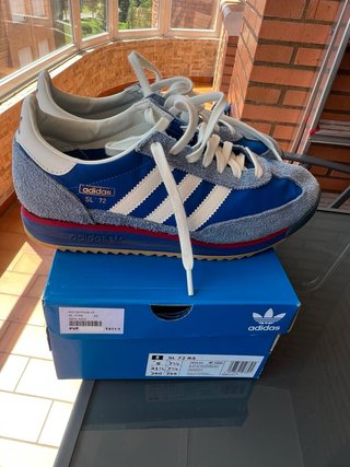 Zapatillas Adidas Hombre Azul/Gris talla 41 1/3