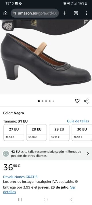 Zapatos Flamenco PASARELA Talla 31