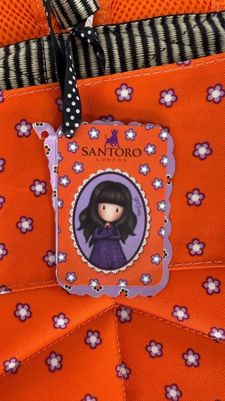 Mochila Santoro Gorjuss color naranja nueva