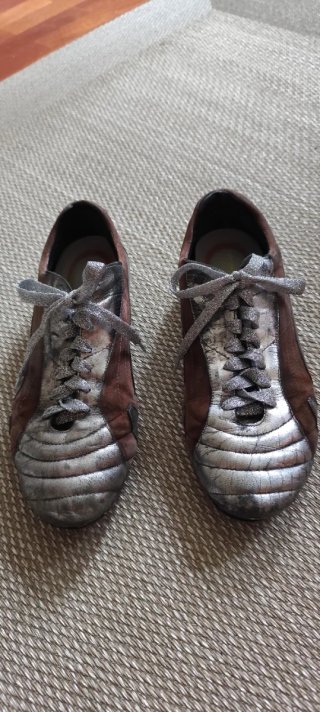 Zapatos deportivos de mujer plateados