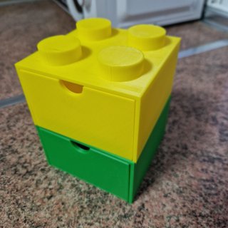 2 Cajitas 4 espigas apilables