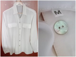Blusas Blancas Manga Corta y Larga. Lote