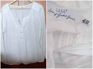 Blusas Blancas Manga Corta y Larga. Lote