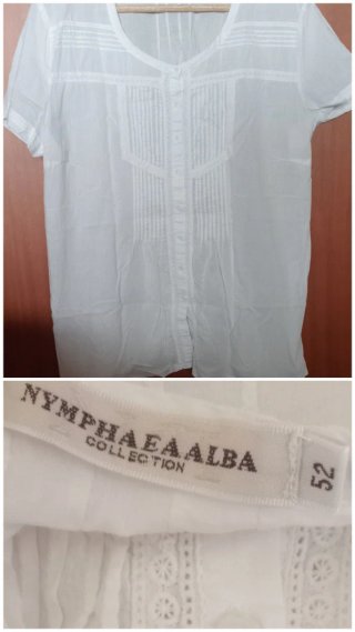 Blusas Blancas Manga Corta y Larga. Lote