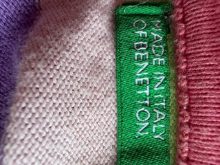 Jersey Benetton Rayas Multicolor Talla M