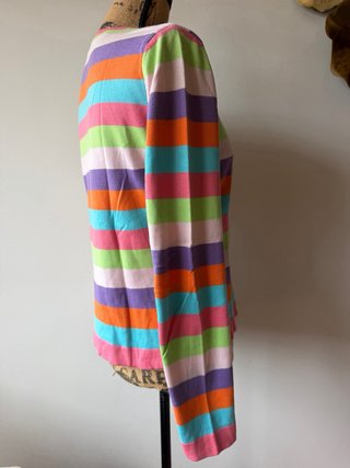 Jersey Benetton Rayas Multicolor Talla M