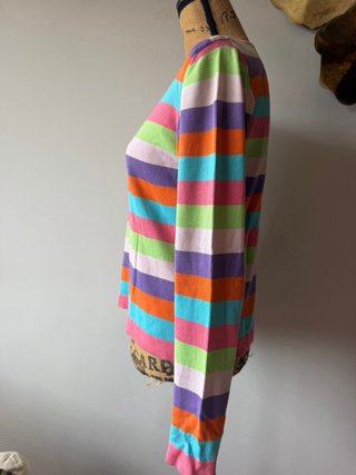Jersey Benetton Rayas Multicolor Talla M