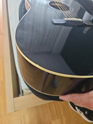 Guitarra Acústica Negra