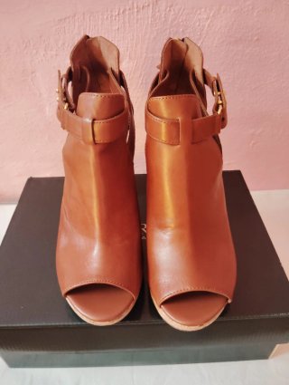 Botín abierto Ralph Lauren Marrón Talla 40